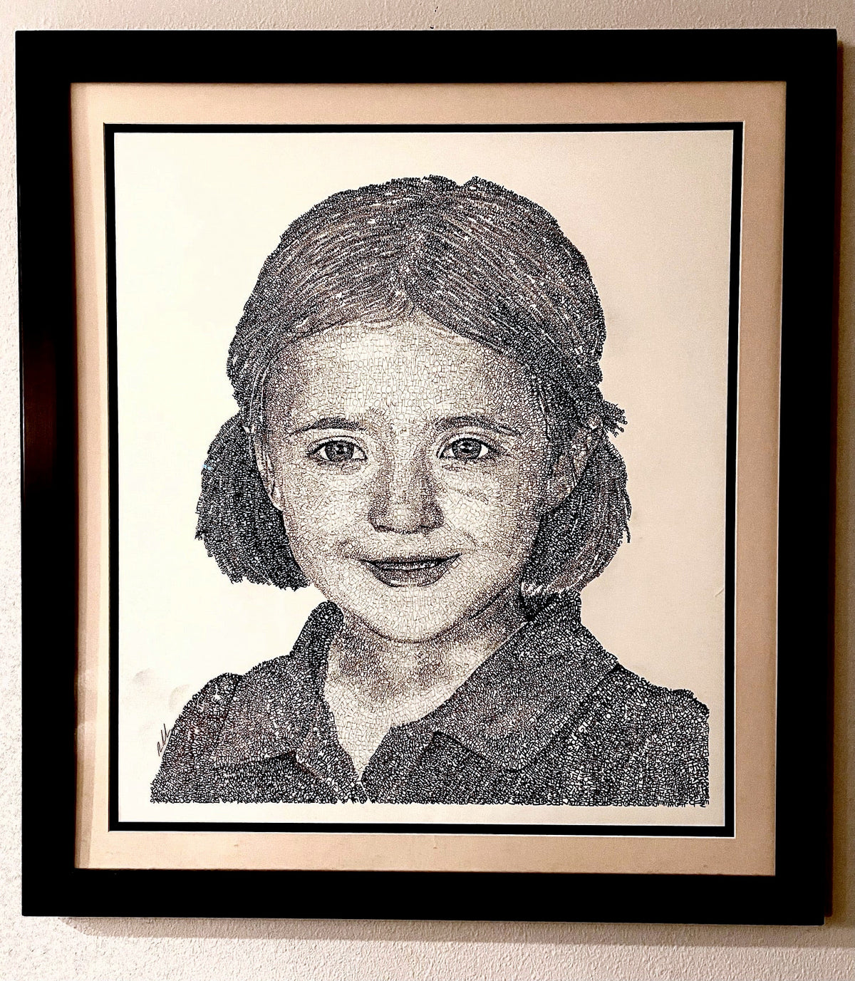 Daddy's Masterpiece, a portrait of my daughter made of words