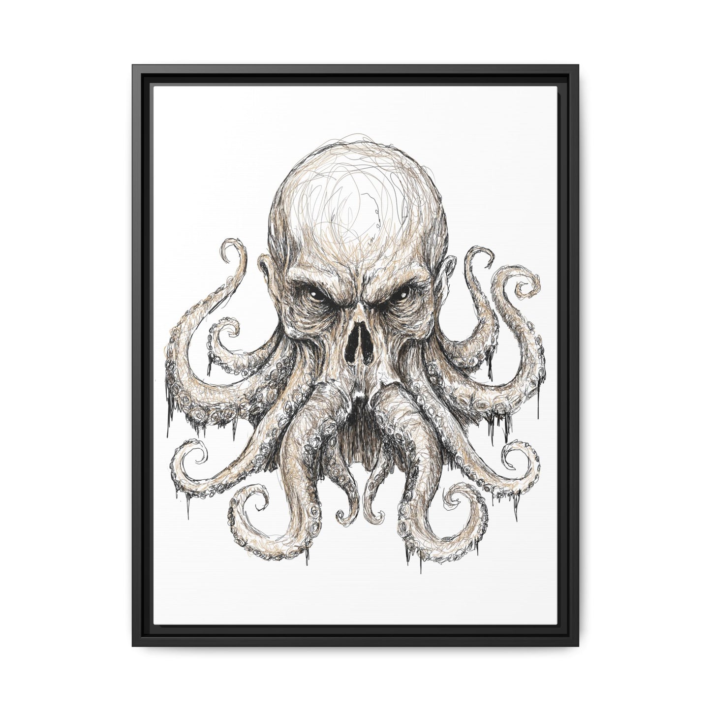 Cthulhu – Inspired by H.P. Lovecraft’s Horrors, Digital Scribble Art by Michael Volpicelli