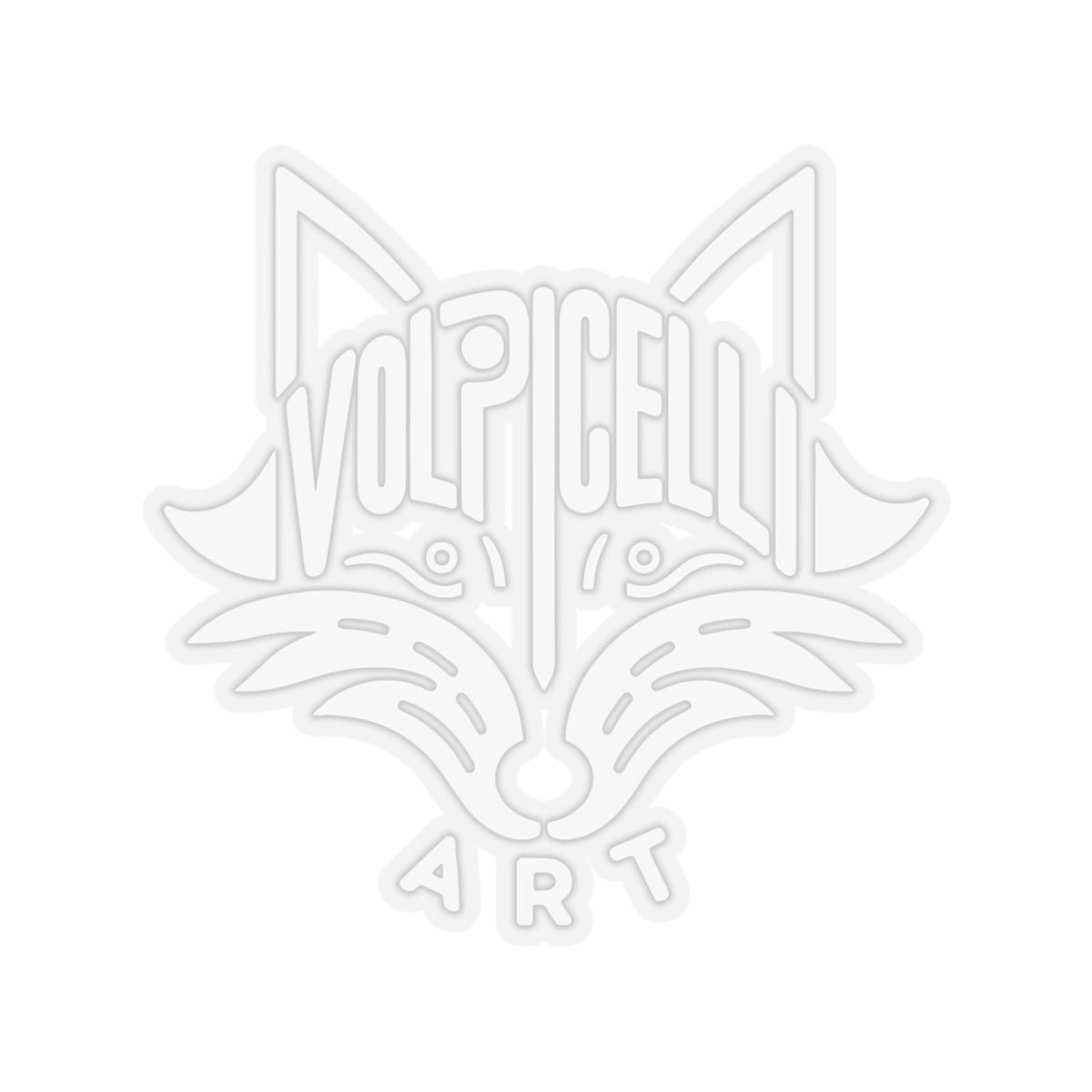 Volpicelli Art Logo Kiss Cut Stickers.