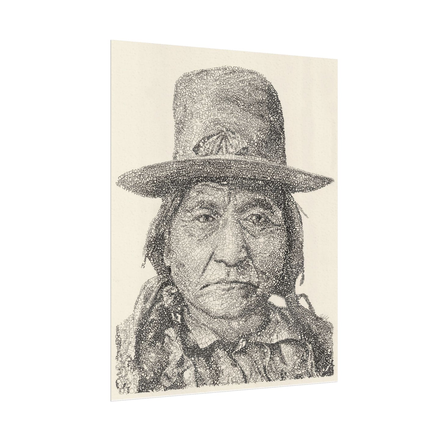 Chief Sitting Bull Word art Portrait