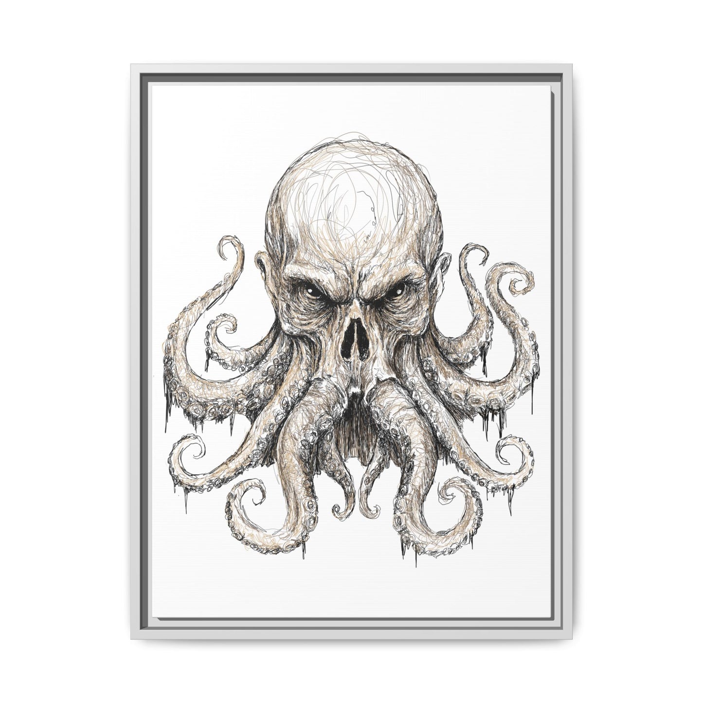 Cthulhu – Inspired by H.P. Lovecraft’s Horrors, Digital Scribble Art by Michael Volpicelli