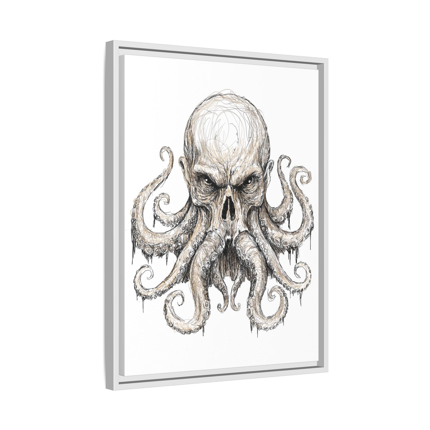 Cthulhu – Inspired by H.P. Lovecraft’s Horrors, Digital Scribble Art by Michael Volpicelli